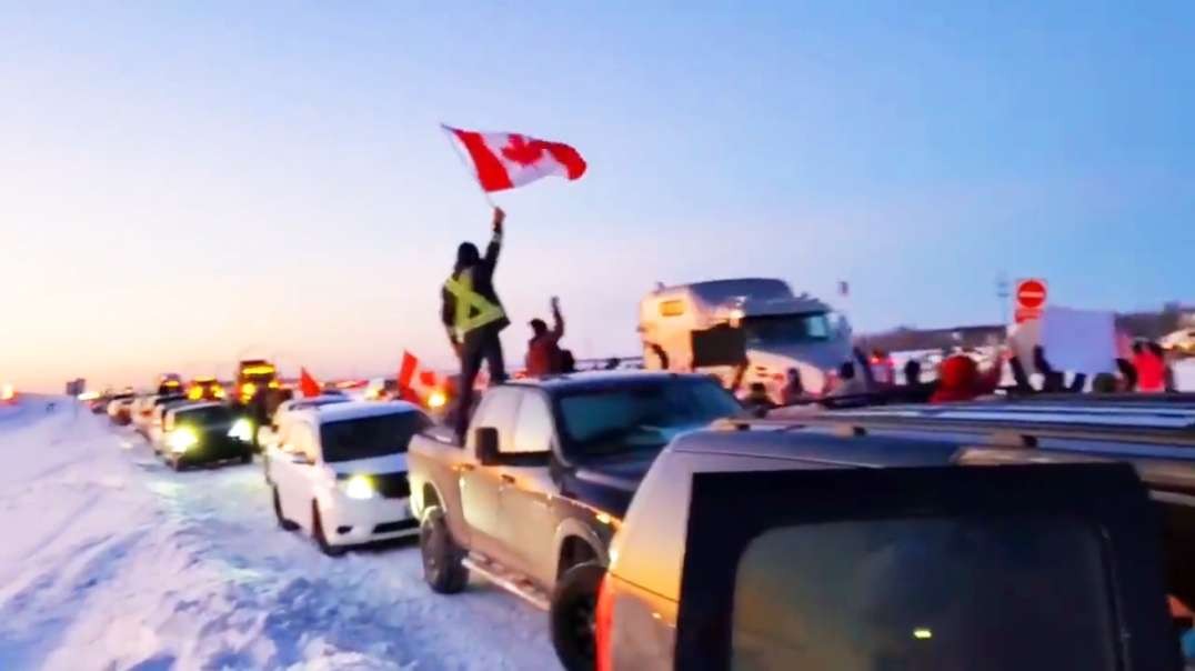 Canadian Freedom Convoy Of Truckers Protesting Government Mandates Reaches Historic 43 Mile Length