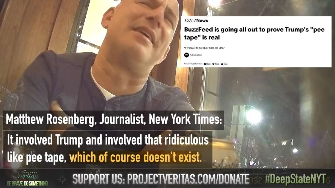 New York Times Journalist Admits President Trump Pee Tape Doesn't Exist