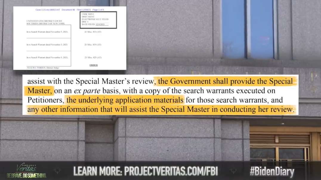 Department Of Justice Obtained Secret Search Warrants, Secrecy Orders On Project Veritas