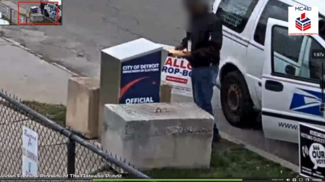 USPS Employees Caught On Video Stuffing Ballot Drop Boxes Ahead Of 2020 Election In Detroit