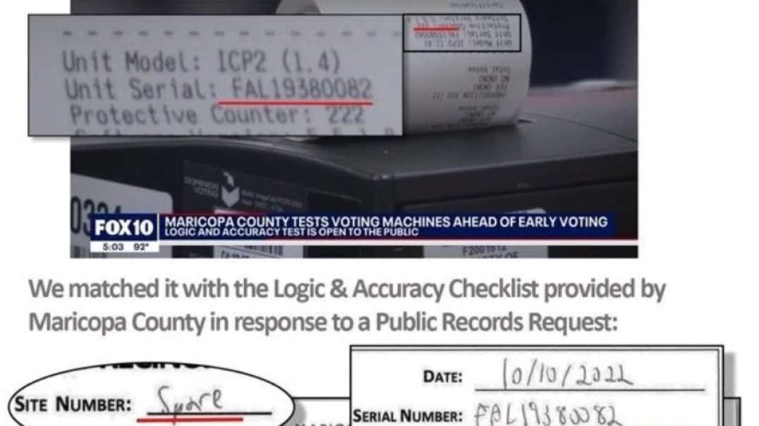 Maricopa County Tested SPARE Machines That Were Never Used In Election, Ballot Company Speaks Out
