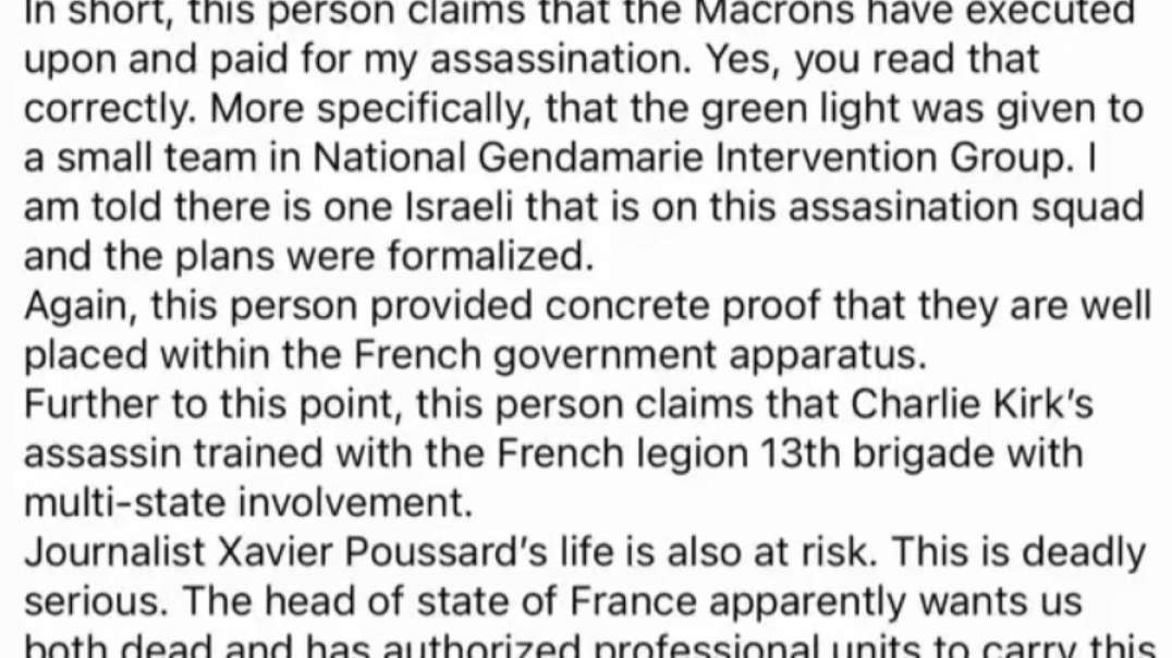 France Reportedly Has Paid For Candace Owens Assassination, Israeli Assassin Name Known